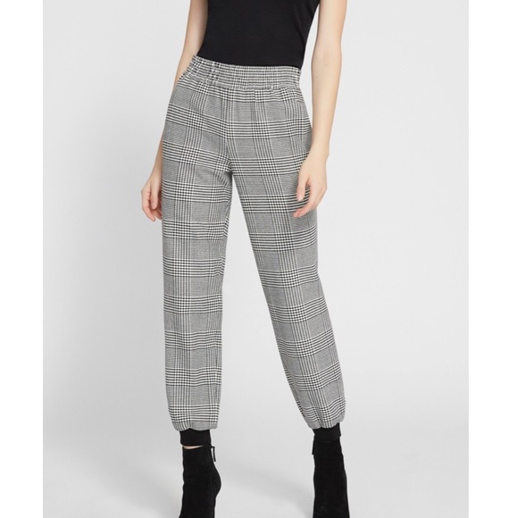 Alice and Olivia Pete Plaid Pull Up Pant